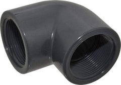 Value Collection - 1-1/2" PVC Plastic Pipe 90° Elbow - Schedule 80, FIPT x FIPT End Connections - Eagle Tool & Supply