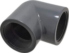 Value Collection - 2" PVC Plastic Pipe 90° Elbow - Schedule 80, FIPT x FIPT End Connections - Eagle Tool & Supply