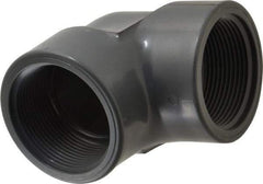 Value Collection - 2-1/2" PVC Plastic Pipe 90° Elbow - Schedule 80, FIPT x FIPT End Connections - Eagle Tool & Supply