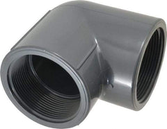 Value Collection - 3" PVC Plastic Pipe 90° Elbow - Schedule 80, FIPT x FIPT End Connections - Eagle Tool & Supply