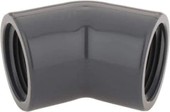 Value Collection - 3/4" PVC Plastic Pipe 45° Elbow - Schedule 80, FIPT x FIPT End Connections - Eagle Tool & Supply