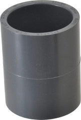 Value Collection - 1-1/2" PVC Plastic Pipe Coupling - Schedule 80, Slip x Slip End Connections - Eagle Tool & Supply