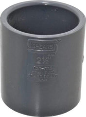Value Collection - 2-1/2" PVC Plastic Pipe Coupling - Schedule 80, Slip x Slip End Connections - Eagle Tool & Supply