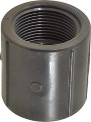 Value Collection - 1-1/4" PVC Plastic Pipe Coupling - Schedule 80, FIPT x FIPT End Connections - Eagle Tool & Supply
