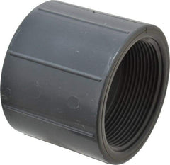 Value Collection - 3" PVC Plastic Pipe Coupling - Schedule 80, FIPT x FIPT End Connections - Eagle Tool & Supply