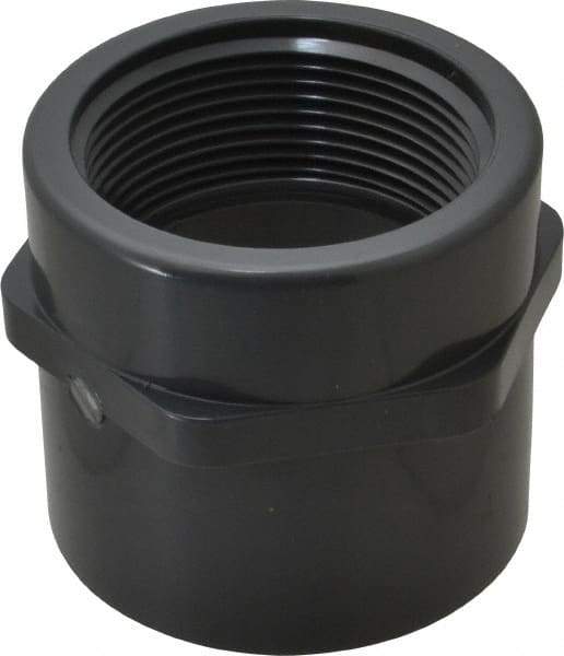 Value Collection - 2-1/2" PVC Plastic Pipe Female Adapter - Schedule 80, Slip x FIPT End Connections - Eagle Tool & Supply