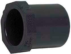Value Collection - 8 x 6" PVC Plastic Pipe Bushing - Schedule 40, Spig x Slip End Connections - Eagle Tool & Supply