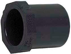 Value Collection - 8 x 6" PVC Plastic Pipe Bushing - Schedule 40, Spig x Slip End Connections - Eagle Tool & Supply