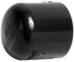 Value Collection - 2-1/2" PVC Plastic Pipe End Cap - Schedule 80, Slip End Connections - Eagle Tool & Supply