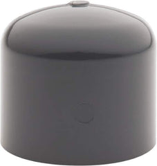 Value Collection - 1-1/4" PVC Plastic Pipe End Cap - Schedule 80, Slip End Connections - Eagle Tool & Supply