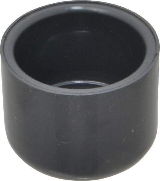 Value Collection - 1-1/2" PVC Plastic Pipe End Cap - Schedule 80, Slip End Connections - Eagle Tool & Supply