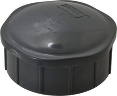 Value Collection - 3" PVC Plastic Pipe End Cap - Schedule 80, FIPT End Connections - Eagle Tool & Supply