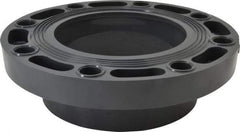 Value Collection - 6" PVC Plastic Pipe Flange (One Piece) - Schedule 80, Slip End Connections - Eagle Tool & Supply