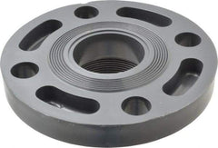Value Collection - 2" PVC Plastic Pipe Flange (One Piece) - Schedule 80, FIPT End Connections - Eagle Tool & Supply