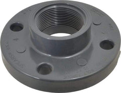 Value Collection - 2-1/2" PVC Plastic Pipe Flange (One Piece) - Schedule 80, FIPT End Connections - Eagle Tool & Supply