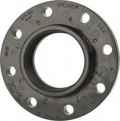 Value Collection - 4" PVC Plastic Pipe Flange (One Piece) - Schedule 80, FIPT End Connections - Eagle Tool & Supply
