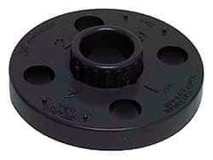 Value Collection - 8" PVC Plastic Pipe Flange (One Piece) - Schedule 80, Slip End Connections - Eagle Tool & Supply