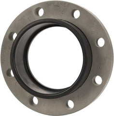 Value Collection - 6" PVC Plastic Pipe Flange (Two Piece) - Schedule 80, Slip End Connections - Eagle Tool & Supply