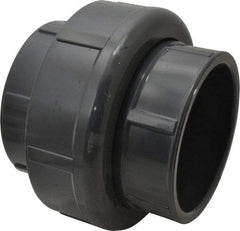 Value Collection - 4" PVC Plastic Pipe Union with Viton O-Ring - Schedule 80, Slip x Slip End Connections - Eagle Tool & Supply