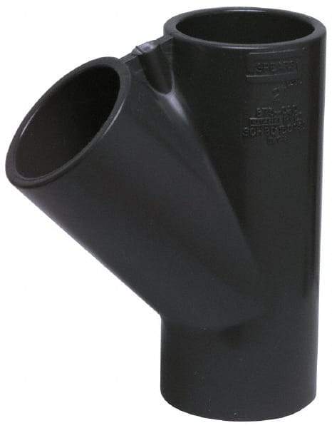 Value Collection - 6" PVC Plastic Pipe Wye - Schedule 40, Slip End Connections - Eagle Tool & Supply