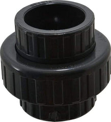 Value Collection - 1-1/2" PVC Plastic Pipe Union with EPDM O-Ring - Schedule 80, Slip x Slip End Connections - Eagle Tool & Supply