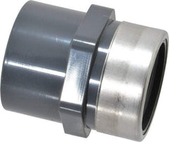 Value Collection - 1" PVC Plastic Pipe Reinforced Female Adapter - Slip x SR FIPT End Connections - Eagle Tool & Supply
