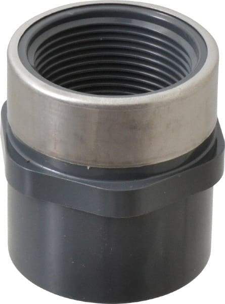 Value Collection - 1-1/4" PVC Plastic Pipe Reinforced Female Adapter - Slip x SR FIPT End Connections - Eagle Tool & Supply