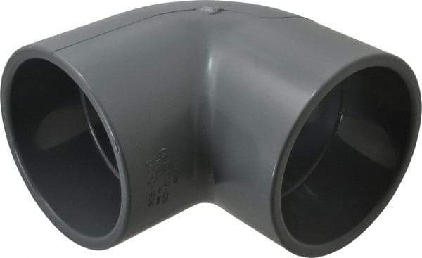 Value Collection - 4" CPVC Plastic Pipe 90° Elbow - Schedule 80, Slip x Slip End Connections - Eagle Tool & Supply