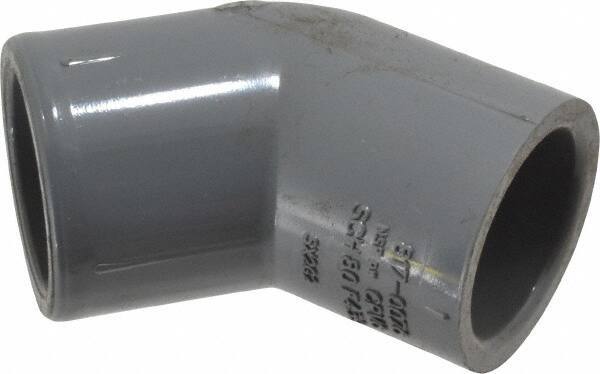 Value Collection - 3/4" CPVC Plastic Pipe 45° Elbow - Schedule 80, Slip x Slip End Connections - Eagle Tool & Supply