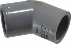 Value Collection - 3/4" CPVC Plastic Pipe 45° Elbow - Schedule 80, Slip x Slip End Connections - Eagle Tool & Supply