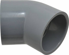 Value Collection - 3" CPVC Plastic Pipe 45° Elbow - Schedule 80, Slip x Slip End Connections - Eagle Tool & Supply