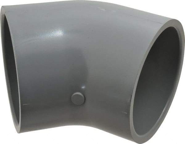 Value Collection - 4" CPVC Plastic Pipe 45° Elbow - Schedule 80, Slip x Slip End Connections - Eagle Tool & Supply