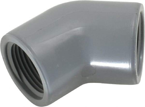 Value Collection - 3/4" CPVC Plastic Pipe 45° Elbow - Schedule 80, FIPT x FIPT End Connections - Eagle Tool & Supply
