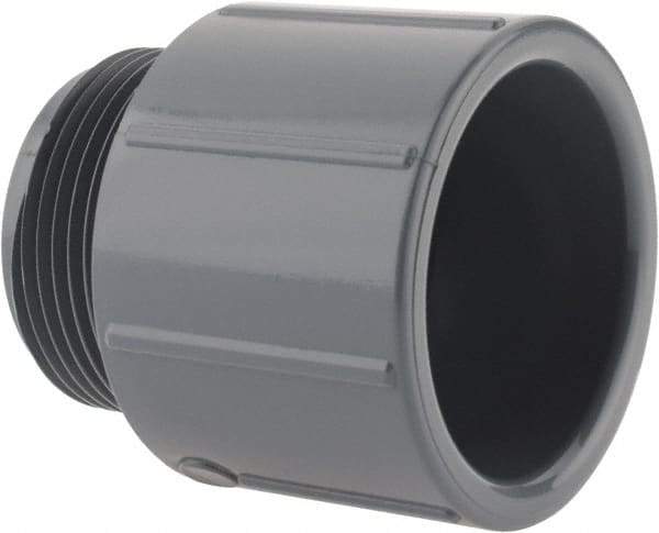 Value Collection - 1-1/4" CPVC Plastic Pipe Male Adapter - Schedule 80, MIPT x Slip End Connections - Eagle Tool & Supply