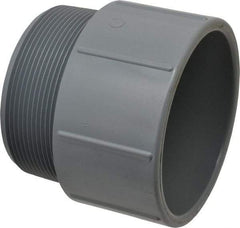 Value Collection - 4" CPVC Plastic Pipe Male Adapter - Schedule 80, MIPT x Slip End Connections - Eagle Tool & Supply