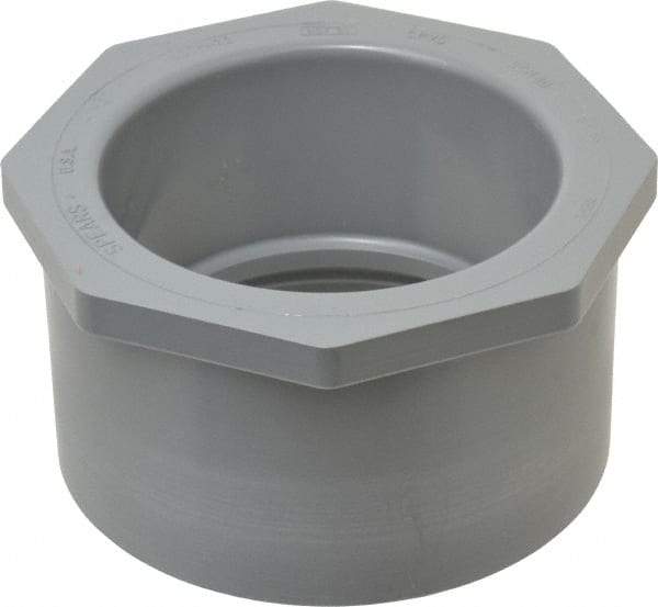 Value Collection - 4 x 3" CPVC Plastic Pipe Bushing - Schedule 80, Spig x Slip End Connections - Eagle Tool & Supply