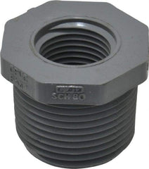 Value Collection - 1 x 1/2" CPVC Plastic Pipe Bushing - Schedule 80, MIPT x FIPT End Connections - Eagle Tool & Supply