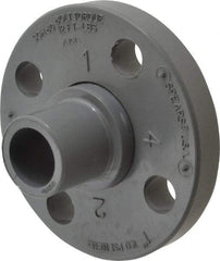 Value Collection - 1" CPVC Plastic Pipe Flange (Two Piece) - Schedule 80, Spig End Connections - Eagle Tool & Supply
