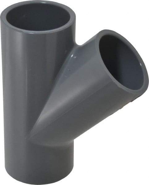 Value Collection - 2" CPVC Plastic Pipe Wye - Schedule 80, Slip End Connections - Eagle Tool & Supply