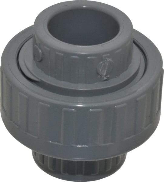 Value Collection - 3/4" CPVC Plastic Pipe Union with EPDM O-Ring - Schedule 80, Slip x Slip End Connections - Eagle Tool & Supply