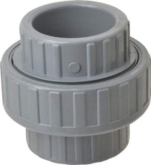 Value Collection - 1-1/2" CPVC Plastic Pipe Union with EPDM O-Ring - Schedule 80, Slip x Slip End Connections - Eagle Tool & Supply