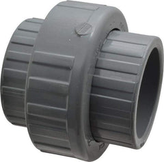 Value Collection - 2" CPVC Plastic Pipe Union with EPDM O-Ring - Schedule 80, Slip x Slip End Connections - Eagle Tool & Supply