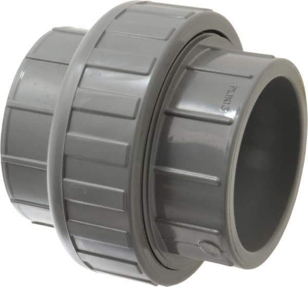 Value Collection - 3" CPVC Plastic Pipe Union with EPDM O-Ring - Schedule 80, Slip x Slip End Connections - Eagle Tool & Supply