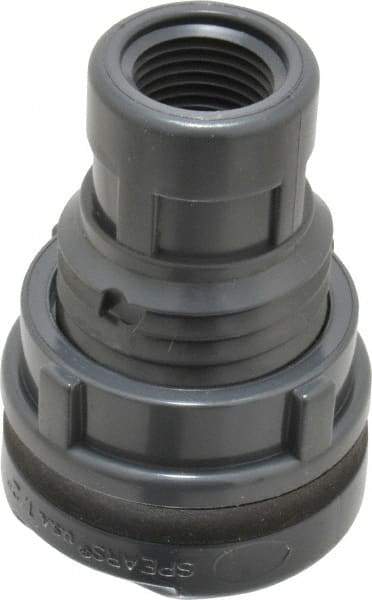 Value Collection - 1/2" PVC Plastic Pipe Bulkhead Tank Adapter - Schedule 80, Slip x FIPT End Connections - Eagle Tool & Supply