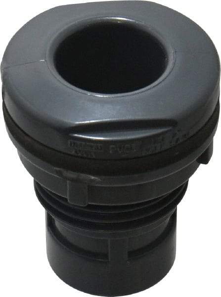 Value Collection - 1" PVC Plastic Pipe Bulkhead Tank Adapter - Schedule 80, Slip x FIPT End Connections - Eagle Tool & Supply