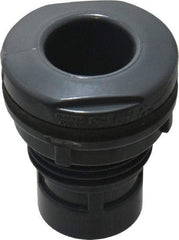 Value Collection - 1" PVC Plastic Pipe Bulkhead Tank Adapter - Schedule 80, Slip x FIPT End Connections - Eagle Tool & Supply