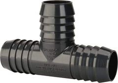 Value Collection - 1-1/4" Barb, Multiple Barbed Tube Insert Tee - PVC, Male - Eagle Tool & Supply