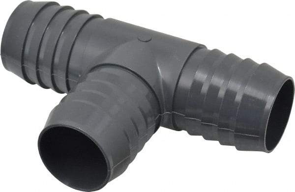 Value Collection - 1-1/2" Barb, Multiple Barbed Tube Insert Tee - PVC, Male - Eagle Tool & Supply