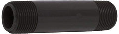 Value Collection - 2-1/2" Pipe, 3" Long PVC Threaded Plastic Pipe Nipple - Schedule 80, Gray - Eagle Tool & Supply