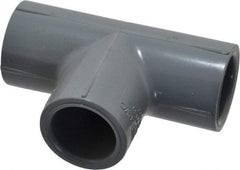 Value Collection - 1/2" CPVC Plastic Pipe Tee - Schedule 80, Slip x Slip x Slip End Connections - Eagle Tool & Supply